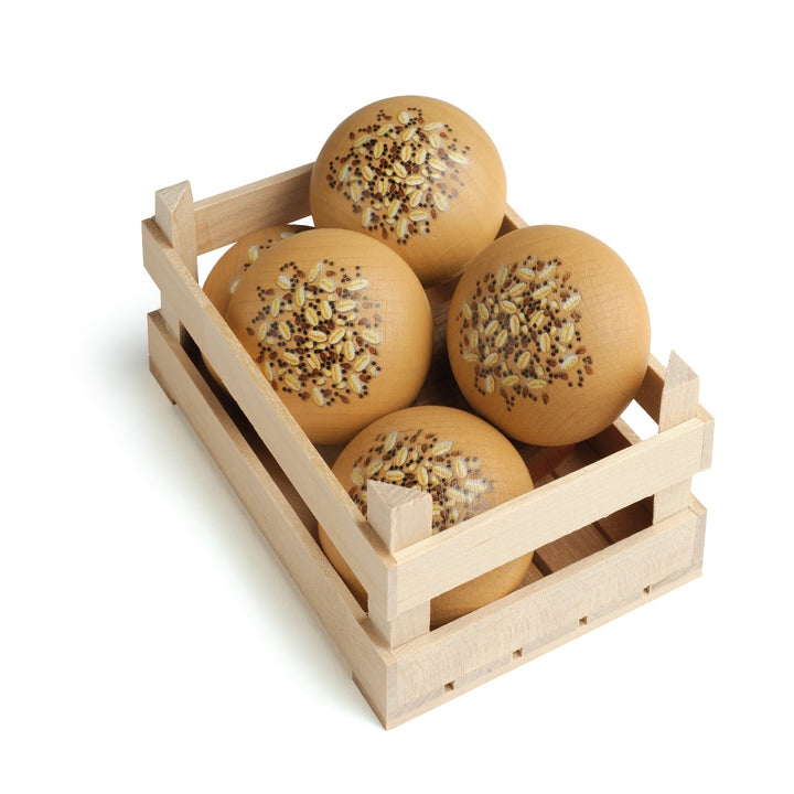 Erzi Seed Bread Roll Erzi Seed Bread Roll Wooden Play Food for Children's Pretend Play from Australia