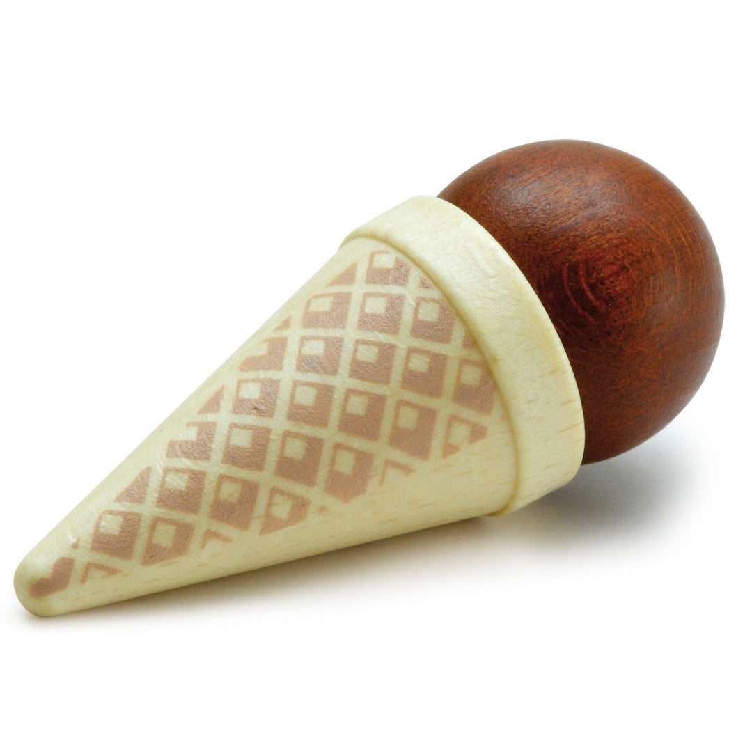 14001 Erzi Ice Cream Cone Brown