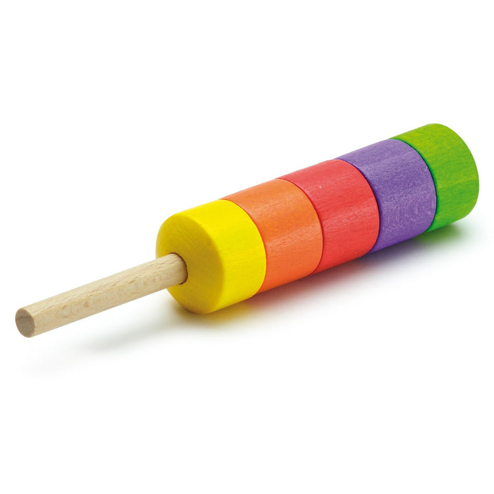 Erzi Iceblock Lolly Rainbow Wooden Play Food for Children's Pretend Play from Australia