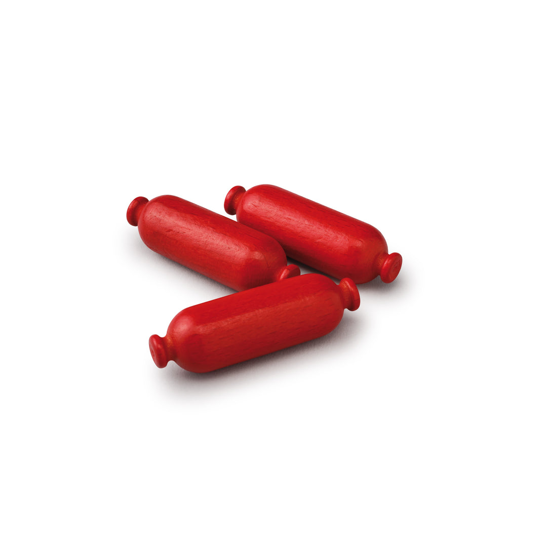 Erzi Mini Sausages in a Tin Wooden Play Food for Children's Pretend Play from Australia