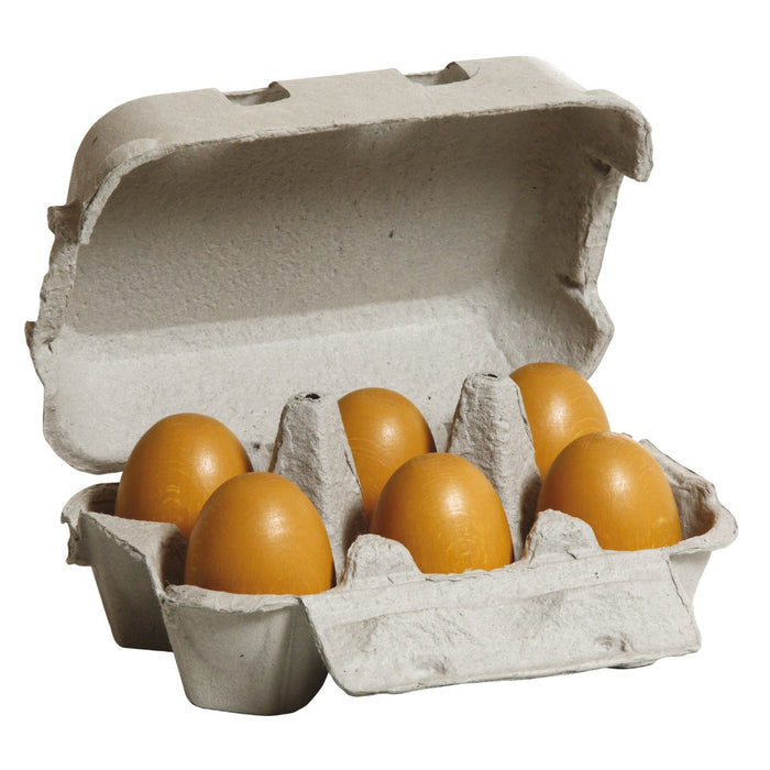 17011 Erzi Eggs Brown Sixpack