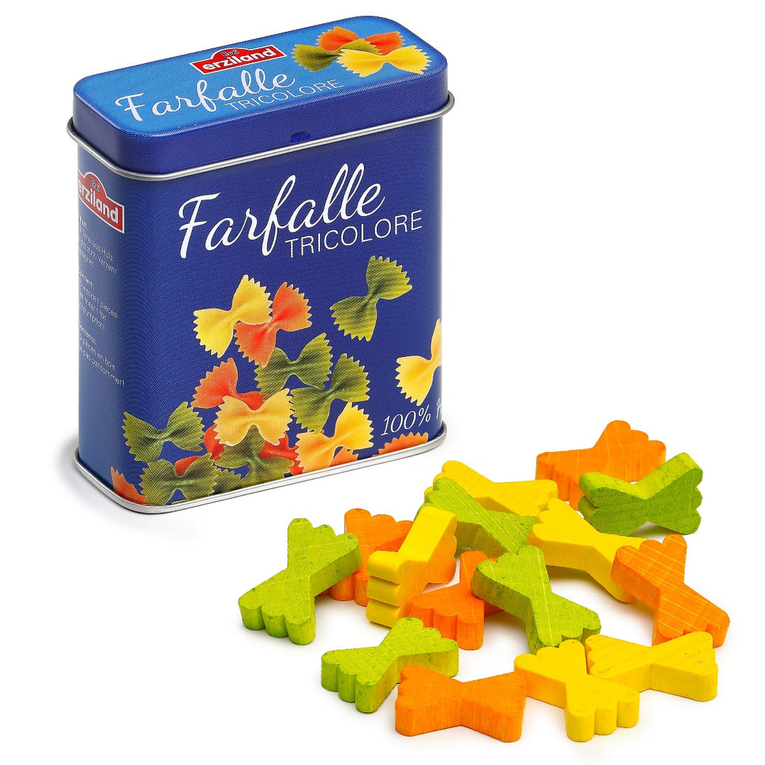 17176 Erzi Farfalle Pasta in a Tin
