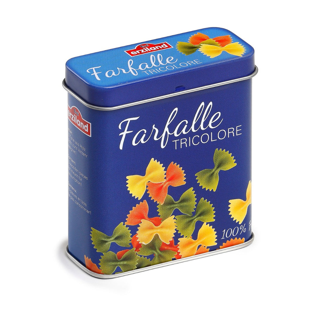 17176 Erzi Farfalle Pasta in a Tin
