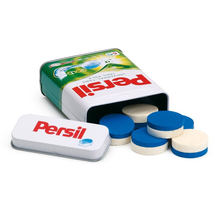Erzi Laundry Detergent in a Tin Wooden Toy for Children's Pretend Play from Australia