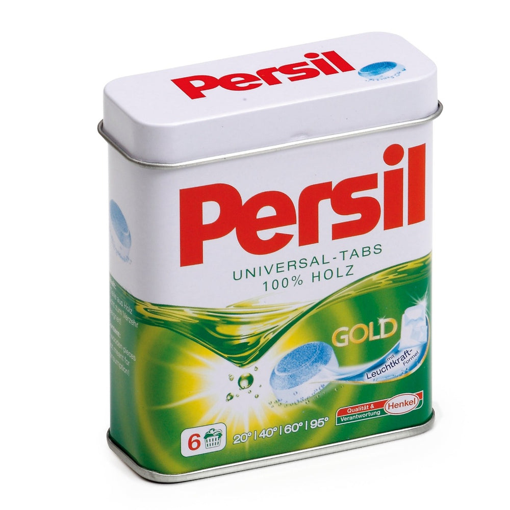Erzi Laundry Detergent in a Tin Wooden Toy for Children's Pretend Play from Australia