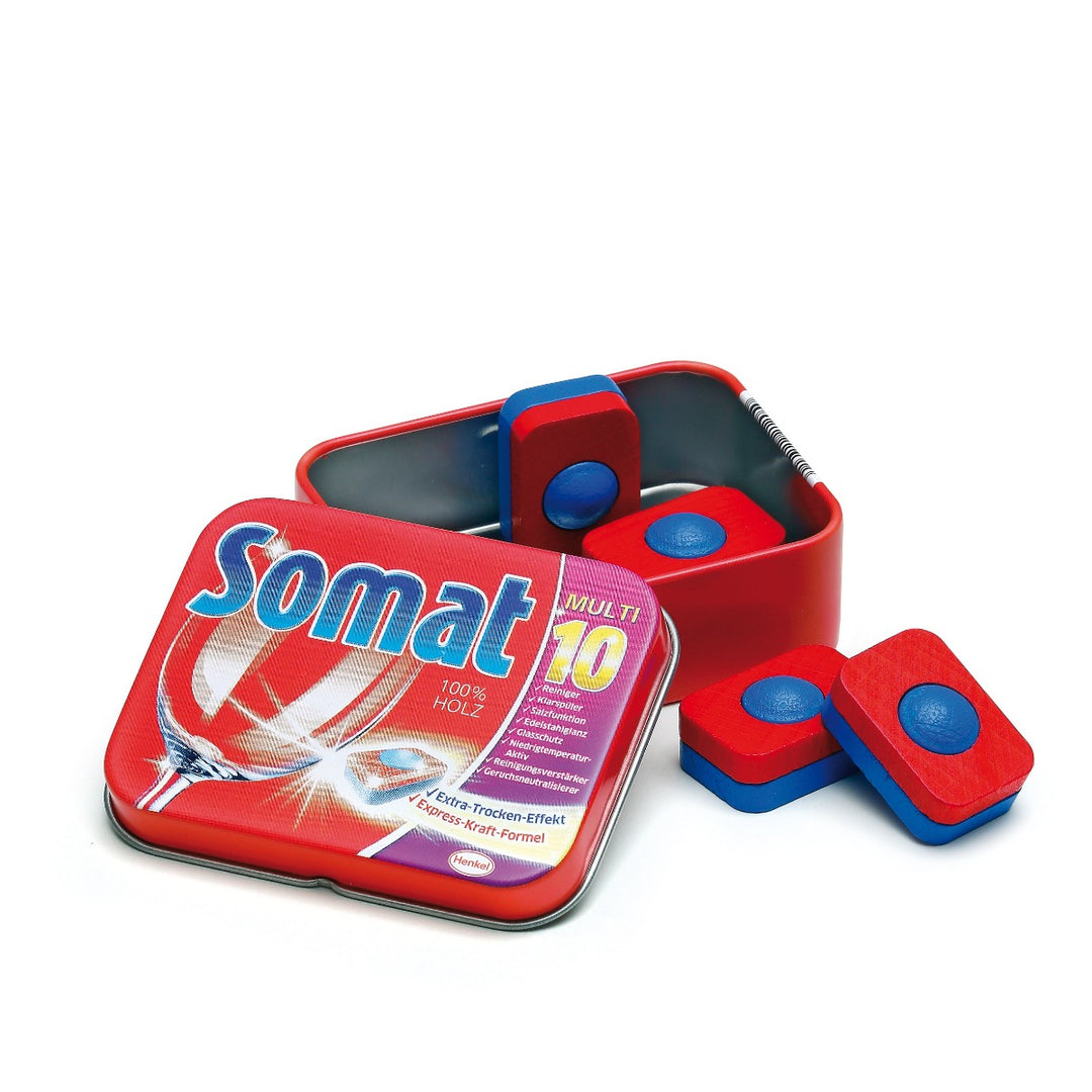 Erzi Dishwasher Tablets in a Tin for Children's Pretend Play from Australia