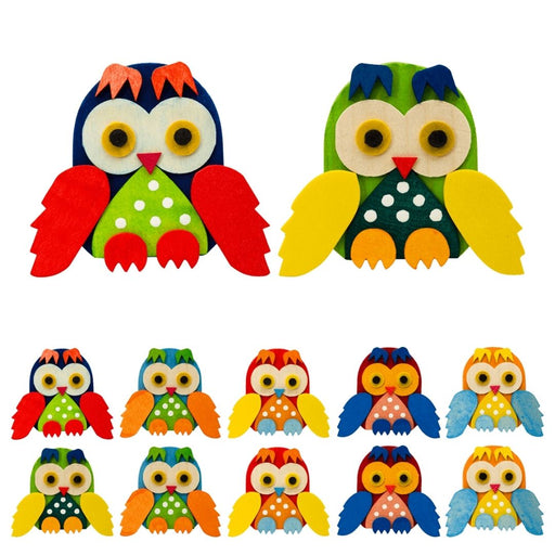32100 Graupner Christmas Tree Ornament Owl with Clip Set of 12 Pieces