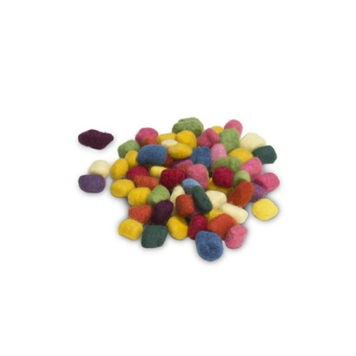 Filges Plant Dyed Felted Beads assorted 50g loose