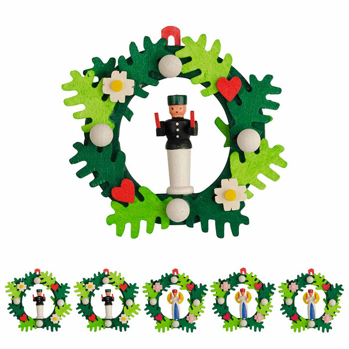 41310 Graupner Christmas Tree Ornament Advent Wreath with Angel and Miner