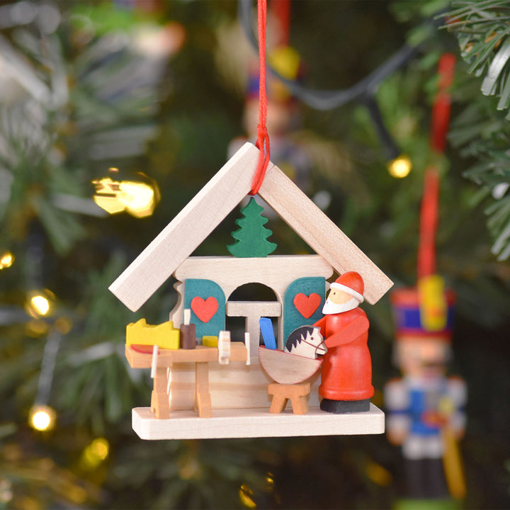 Christmas Tree Ornament - Santa Claus House