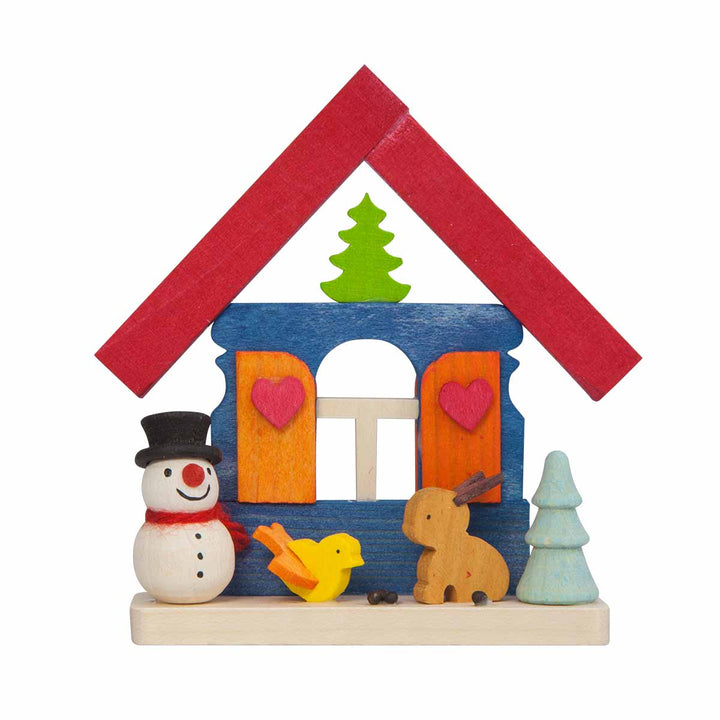 41910 Graupner Christmas Tree Ornament House Snowman with Animals
