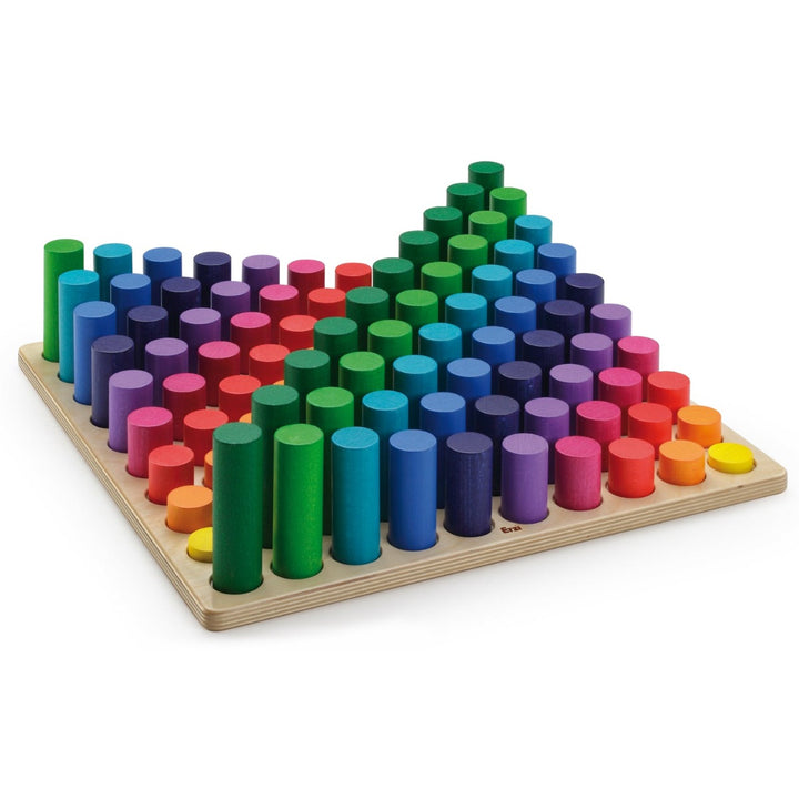 Erzi Large Stepped Counting Cylinders Wooden Toy for Children