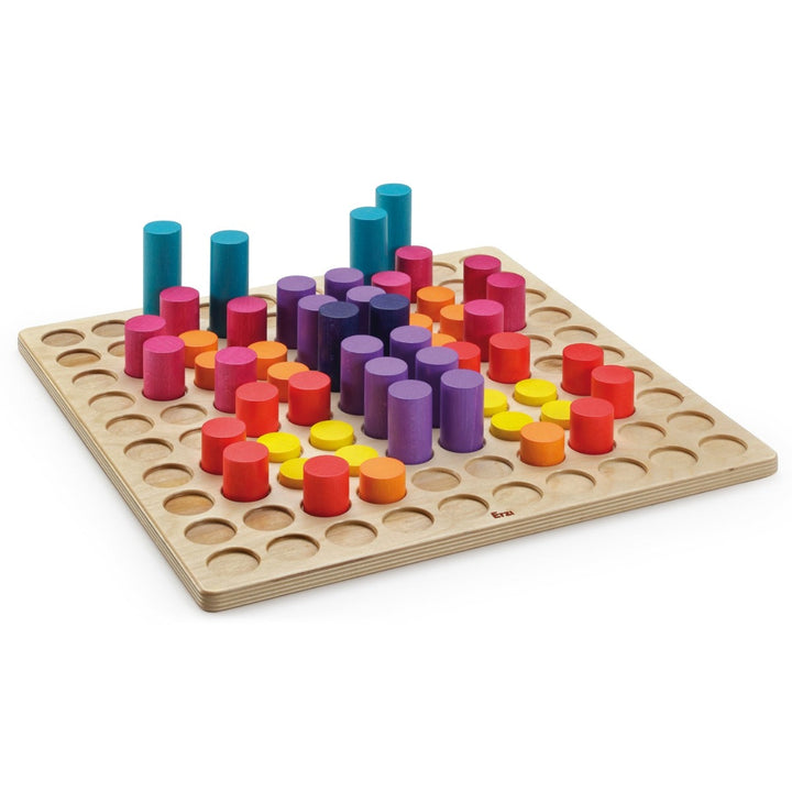 Erzi Large Stepped Counting Cylinders Wooden Toy for Children