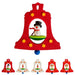 42400 Graupner Christmas Tree Ornament Bell with Miniature Figures Set of 6 pieces