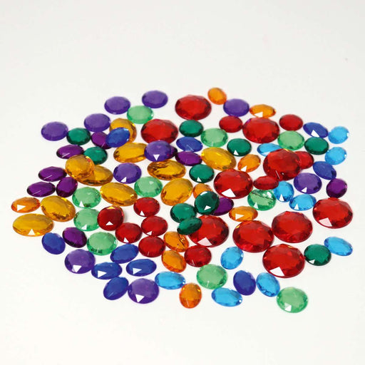 43099 Grimm's Small Acrylic Glitter Stones 100 pieces