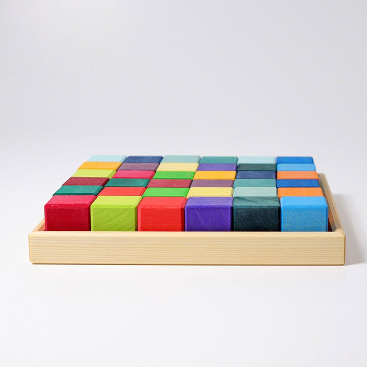 43110 Grimms Rainbow Square Mosaic 36 pieces