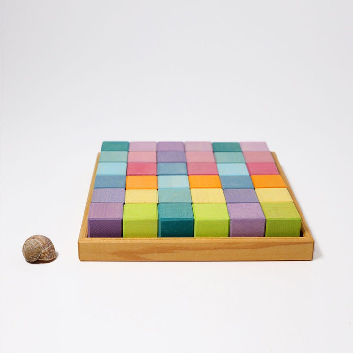 43111 Grimms Pastel Square Mosaic 36 pieces