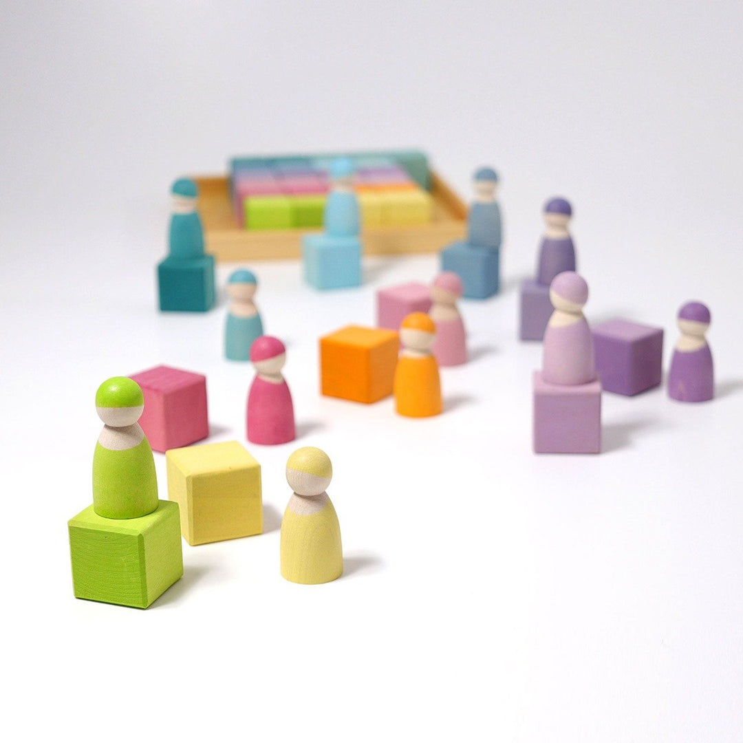 43111 Grimms Pastel Square Mosaic 36 pieces