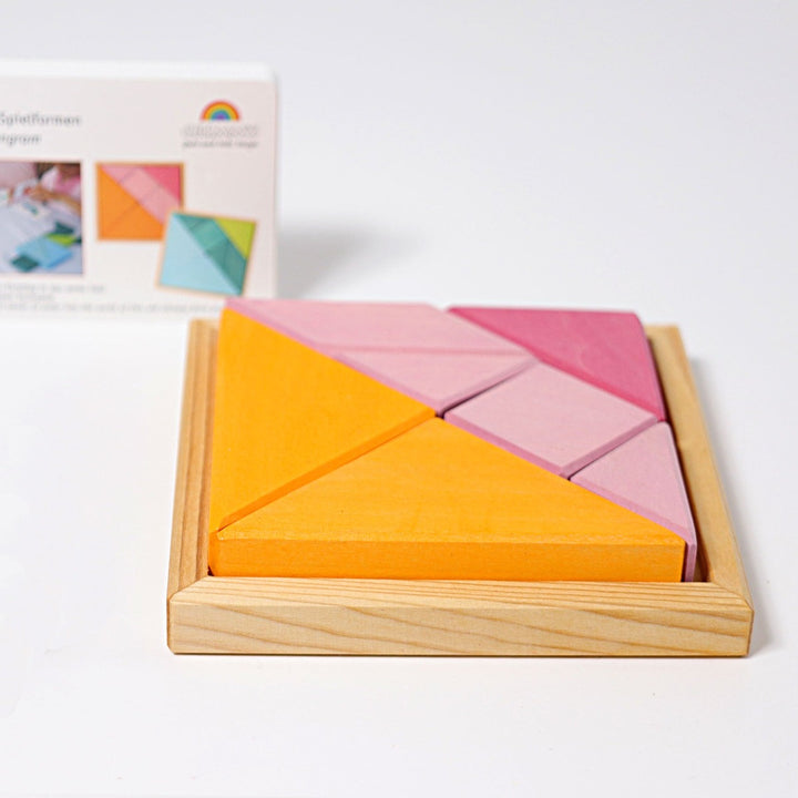 43312 Grimm's Tangram Pink-Orange