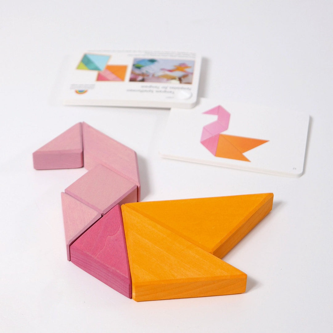 43312 Grimm's Tangram Pink-Orange