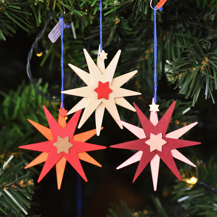 Graupner Christmas Tree Ornament - Christmas Stars - 6 pieces