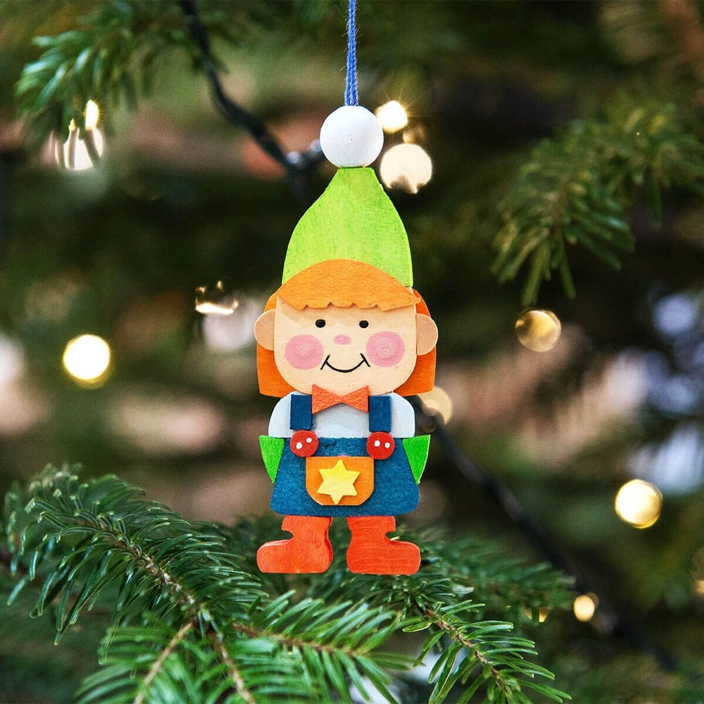 43380 Graupner Christmas Tree Ornament Elves Set of 6 Pieces