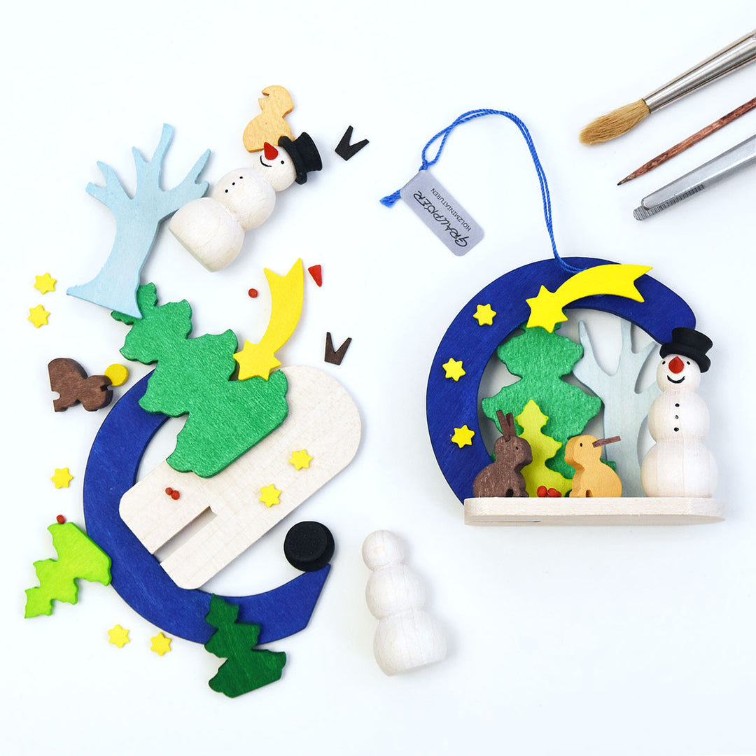 Christmas Tree Ornament - Snowman Arch