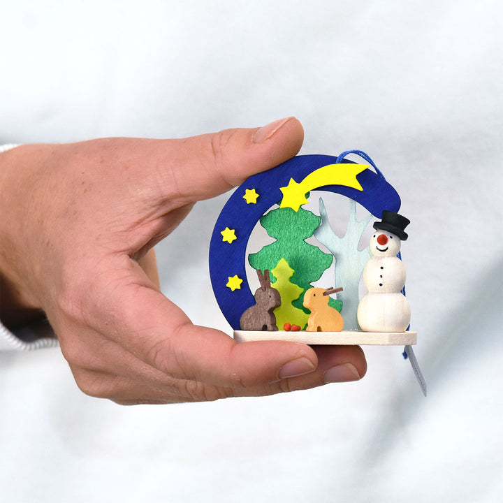 Christmas Tree Ornament - Snowman Arch