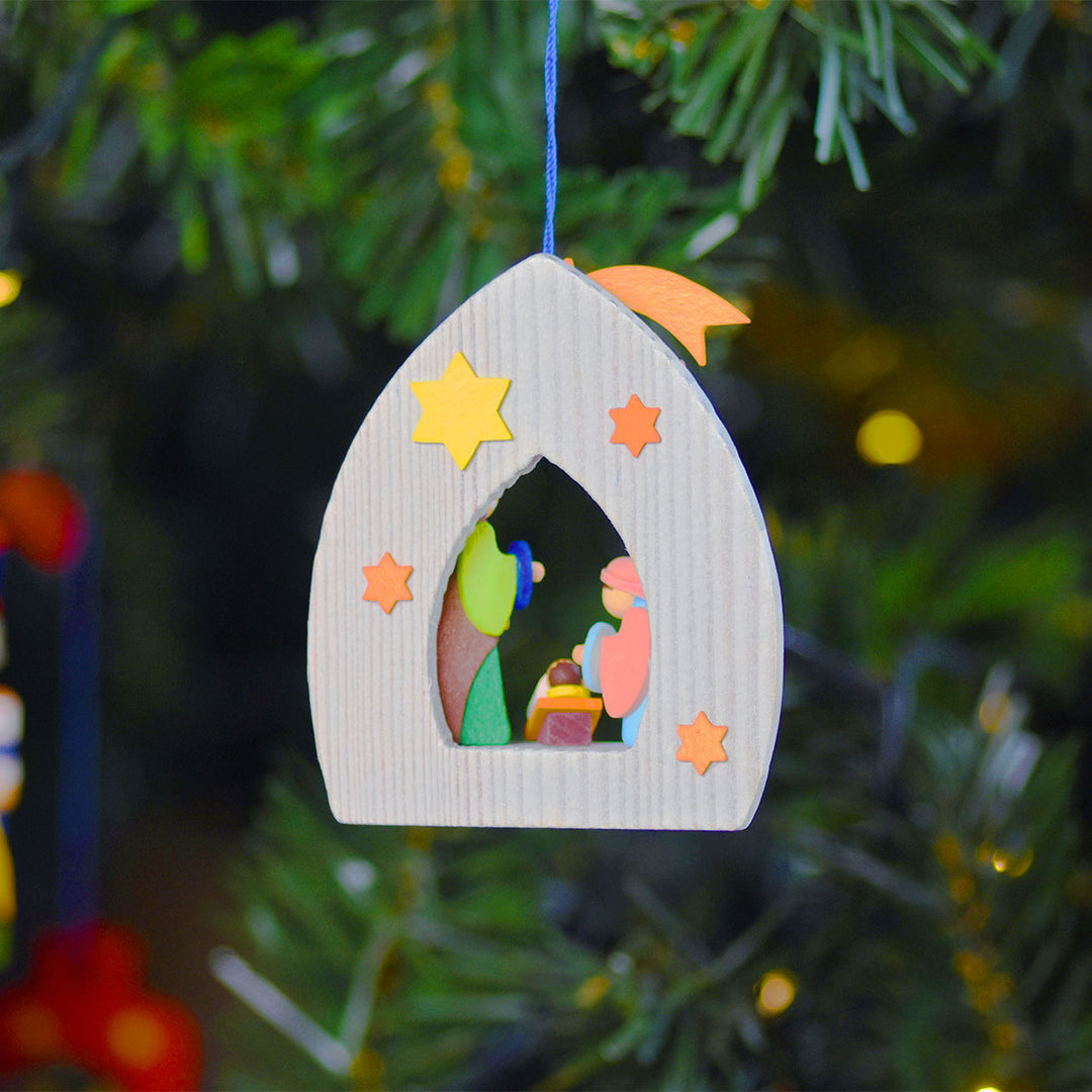 47110 Graupner Tree Ornament holy family and manger 04