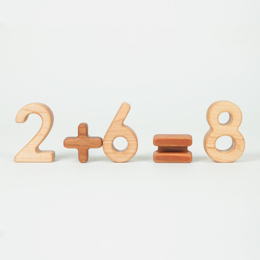 TFJ-4104 0-9 Maple Number Blocks Treasures From Jennifer