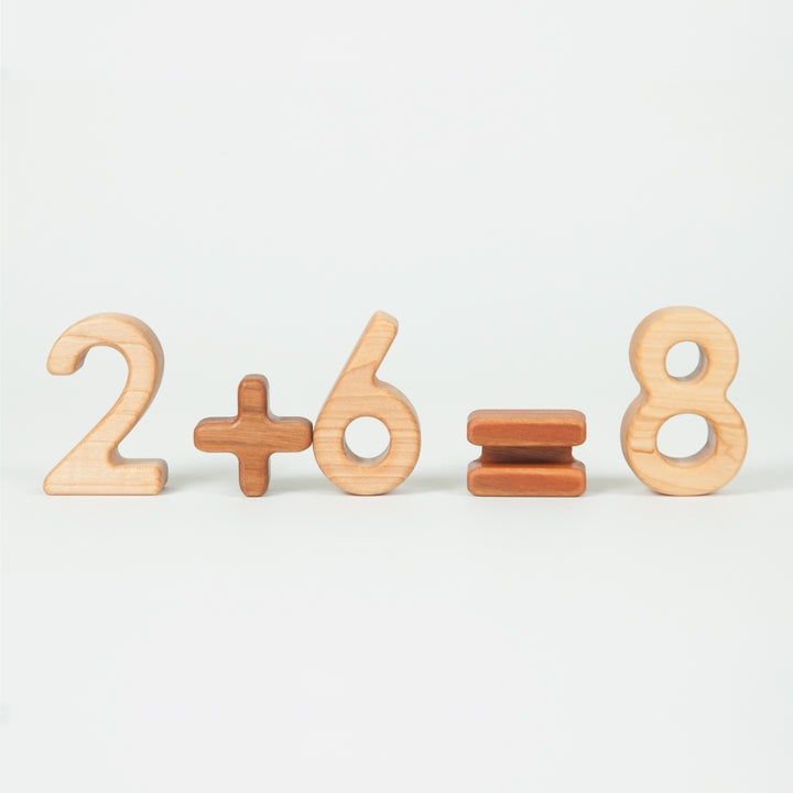 TFJ-4104 0-9 Maple Number Blocks Treasures From Jennifer
