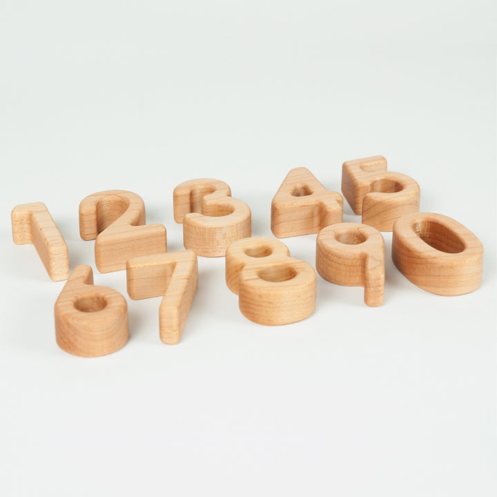 TFJ-4104 0-9 Maple Number Blocks Treasures From Jennifer