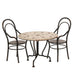 Maileg dining table set with 2 chairs 01