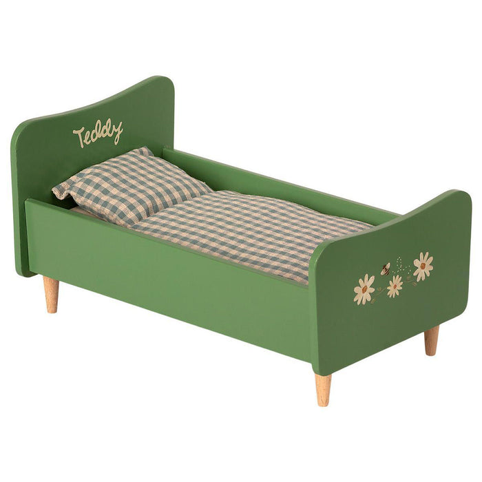 Maileg Wooden Bed Dusty Green for Teddy Dad new item 2021 01