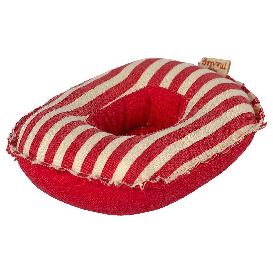 Maileg Miniature Rubber Boat Small Red Stripe from Australia