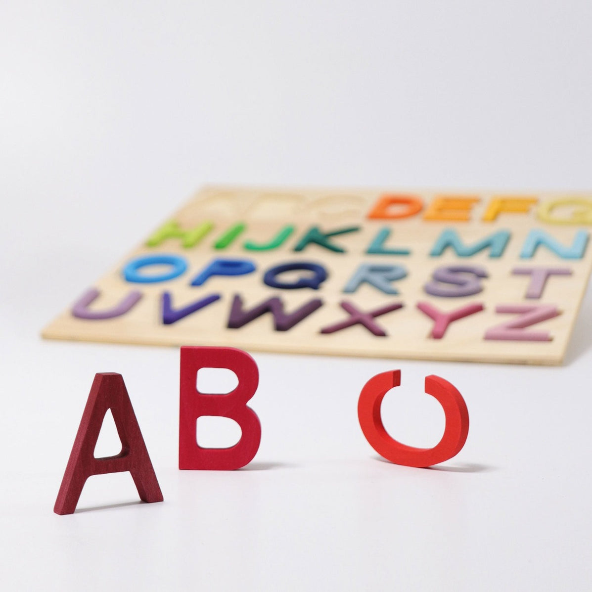 Grimm's Wooden ABC Alphabet Game + Frame, Oskar's Wooden Ark Australia