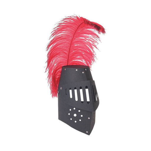 640 VAH Black Knight Helmet with Feather