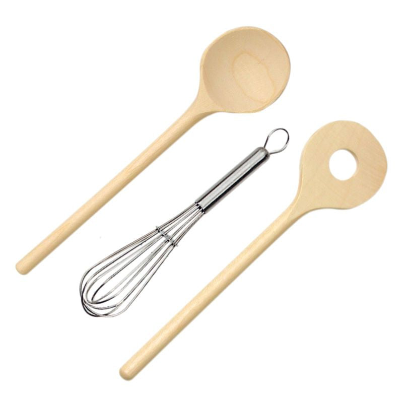 70430762 Gluckskafer Whisk and Wooden Spoon Set