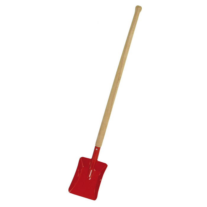 70435604 Gluckskafer Metal shovel - Square w lip at sides 71cm red