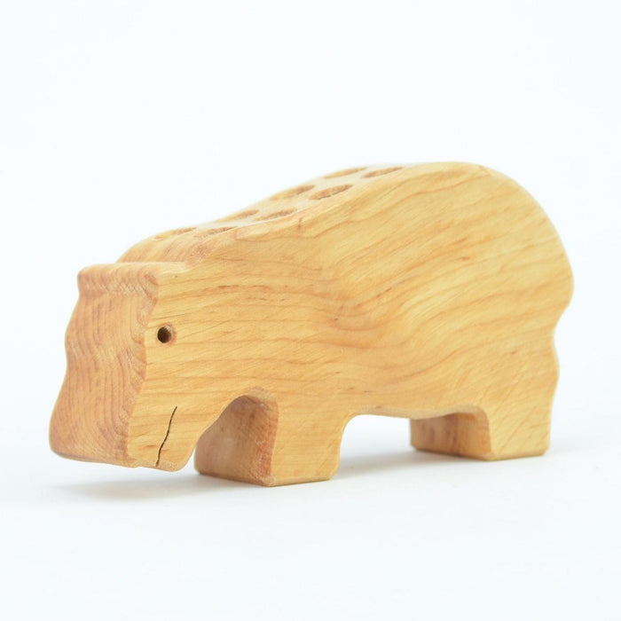 74001616 Drei Blatter Wooden Pencil Holder - Hippo
