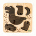 79110 BAJO Paleo-animals T-rex Black Oak