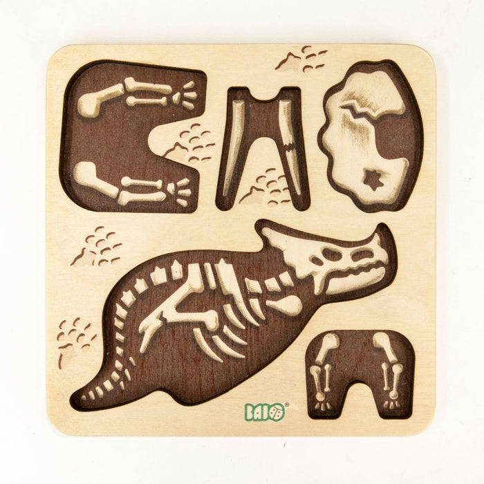 79130 BAJO Paleo-animals Triceratops Black Oak