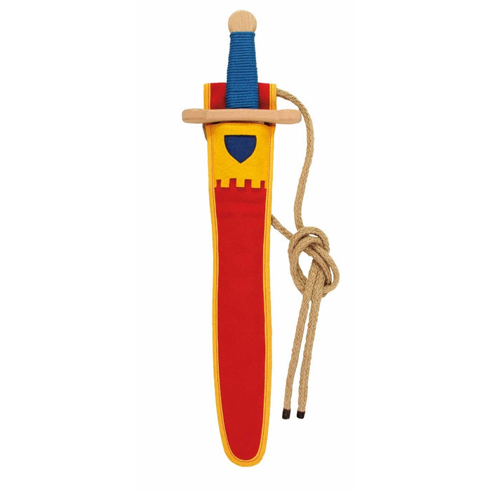 VAH Sword with sheath Landsknecht Red Yellow