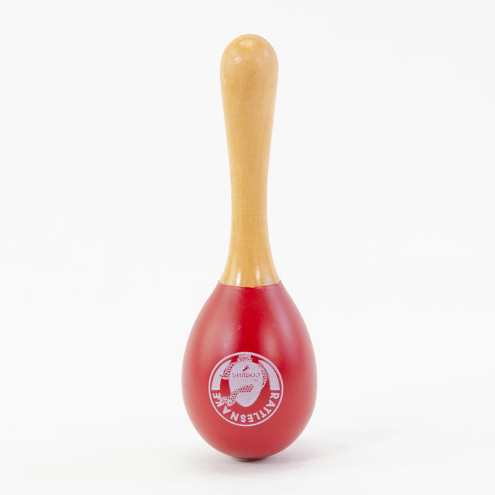 Rattlesnake Wooden Rattle Light Red