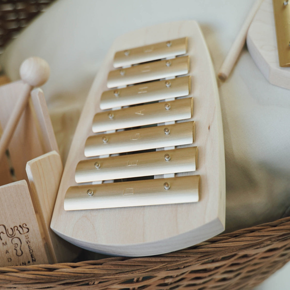 Auris glockenspiel straight pentatonic 7 tones in Australia — Oskar's Wooden Ark