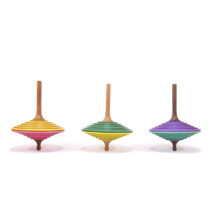 Wooden Spinning Top - Rod-Stemmed - Tukan
