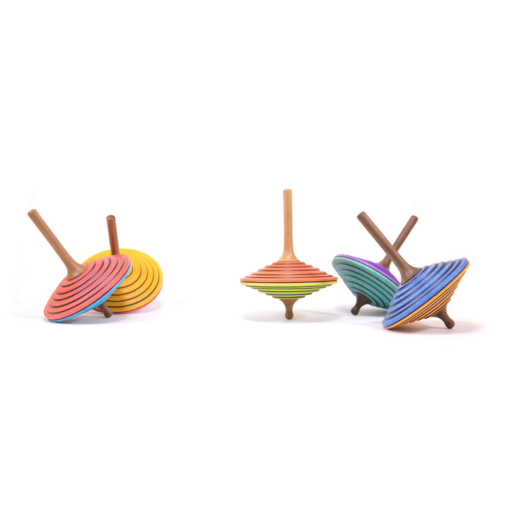 Wooden Spinning Top - Rod-Stemmed - Tukan