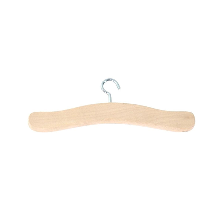NI-522338 Gluckskafer Wooden Dolls Clothes Hanger 16cm