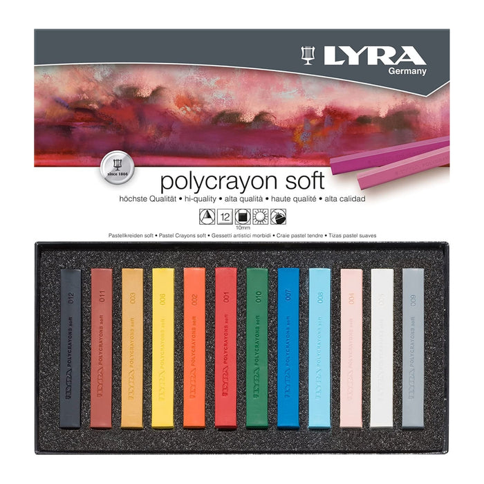 215651120 LYRA Polycrayon Soft Pastels 12 colours 5651120