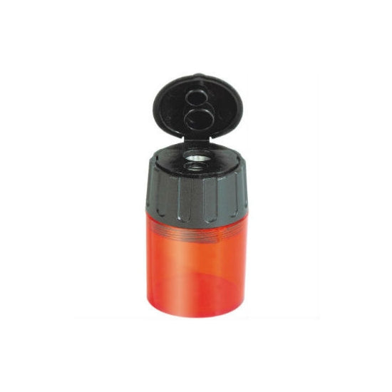 20590200 LYRA Twin-hole Barrel Sharpener plastic with metal sharpener inside each